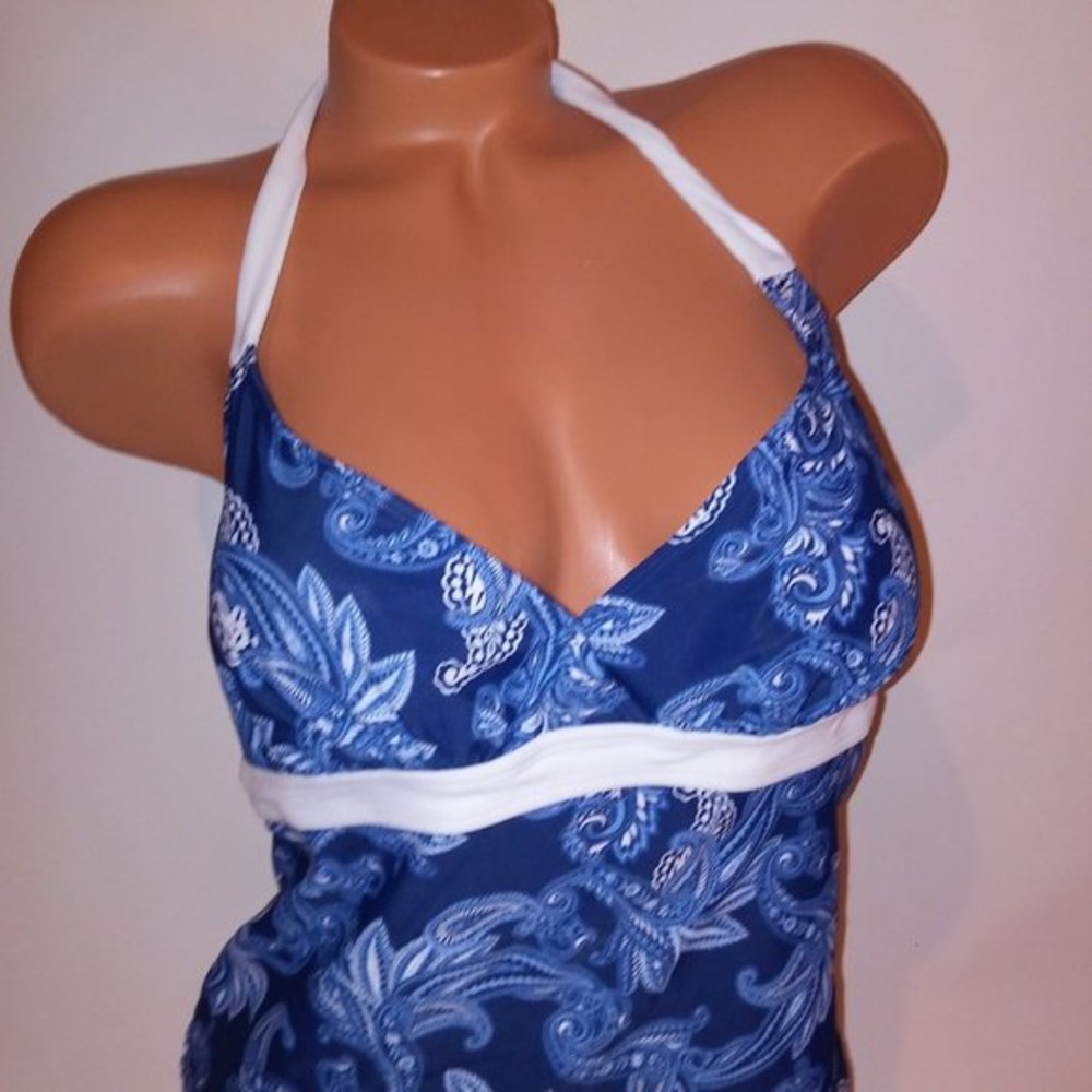 Basic Editions Swim Tankini Top - Picture 3 of 7